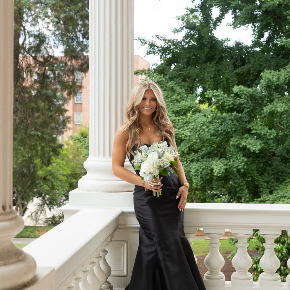Black Strapless Prom Dress